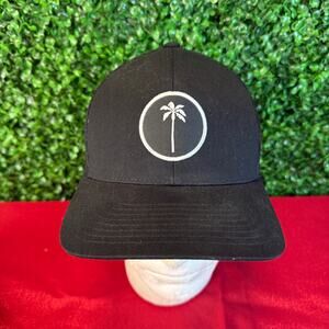 Palm Local Performance Snapback Hat Swing and Smile Black One Size OSFA